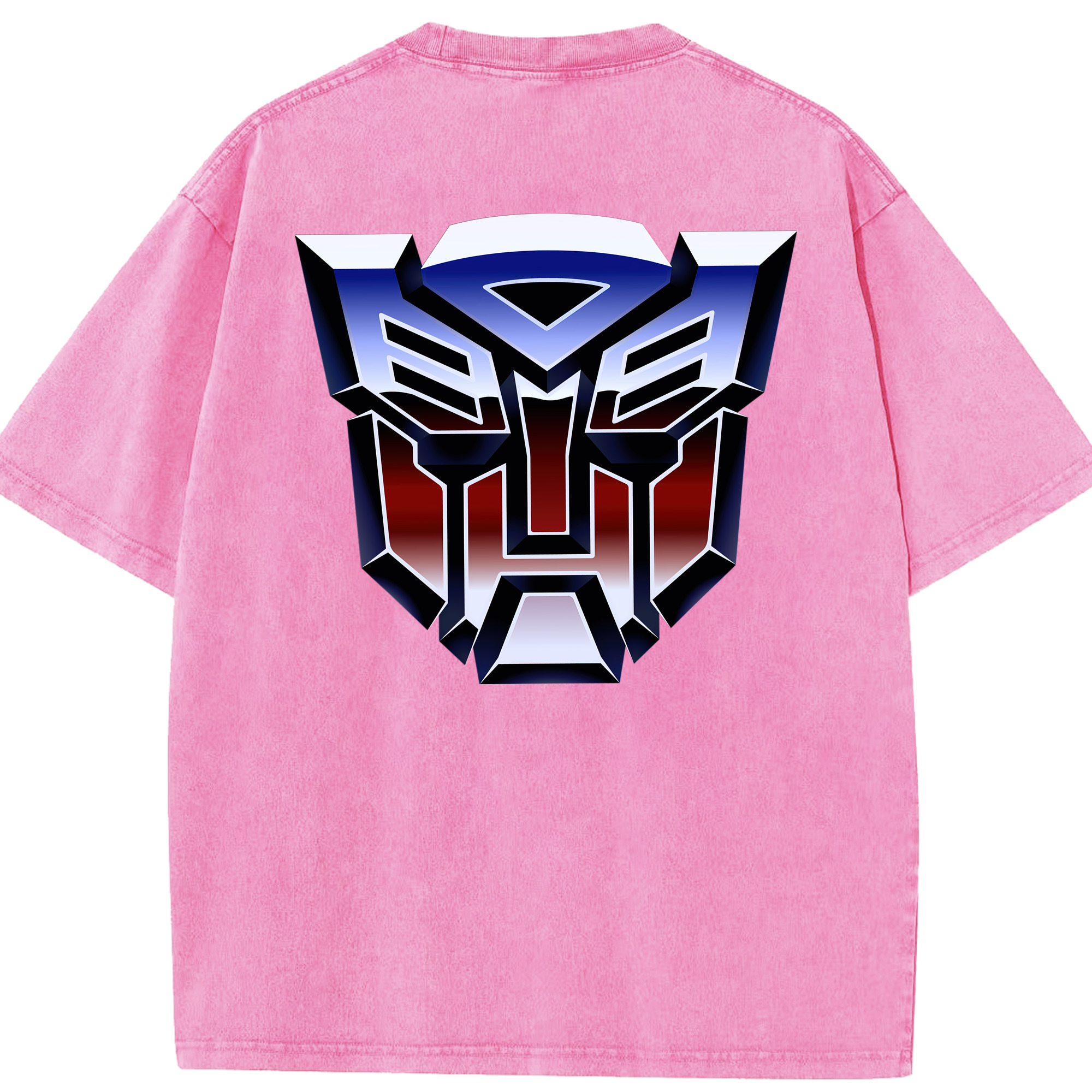 （画像用）  綿100% ヴィンテージ風 半袖Tシャツ（背面プリント）